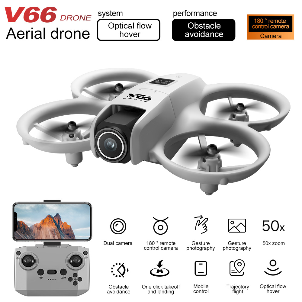 New V66 Mini Drone HD Camera 4 - Drone Remote Controller Lanyard บทวิจารณ์และราคา
