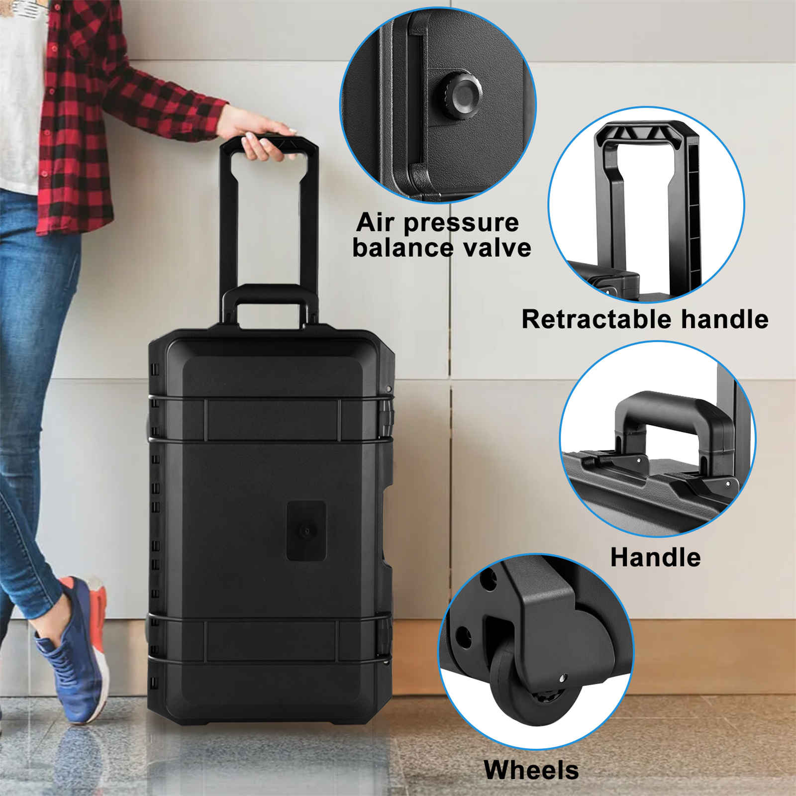 Rolling Camera Case, Portable  - Drone Hard Shell Case บทวิจารณ์และราคา