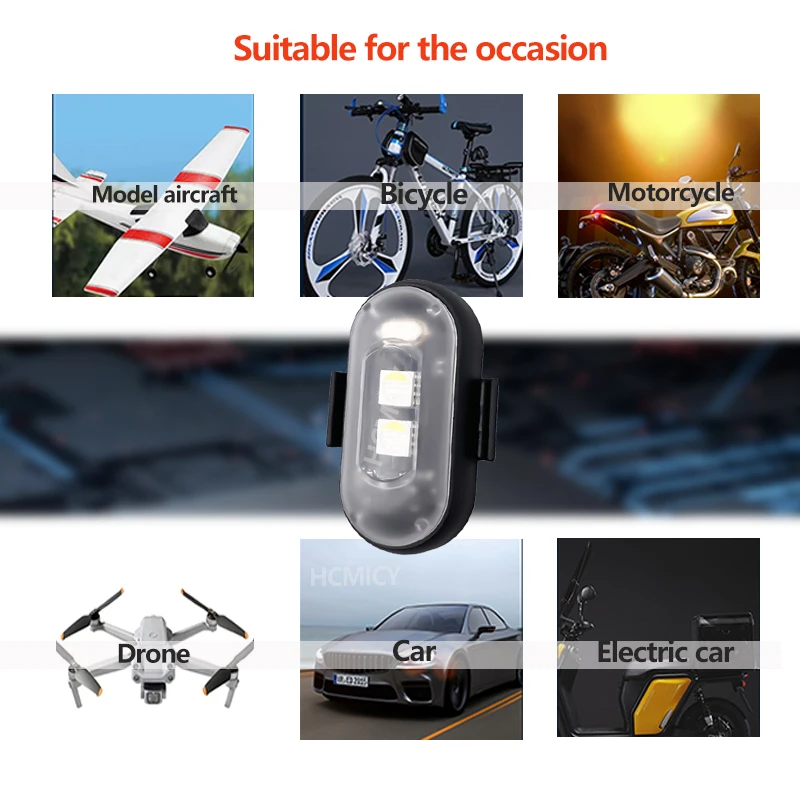 Motorcycle Aircraft Lights RGB - Drone Strobe Light บทวิจารณ์และราคา