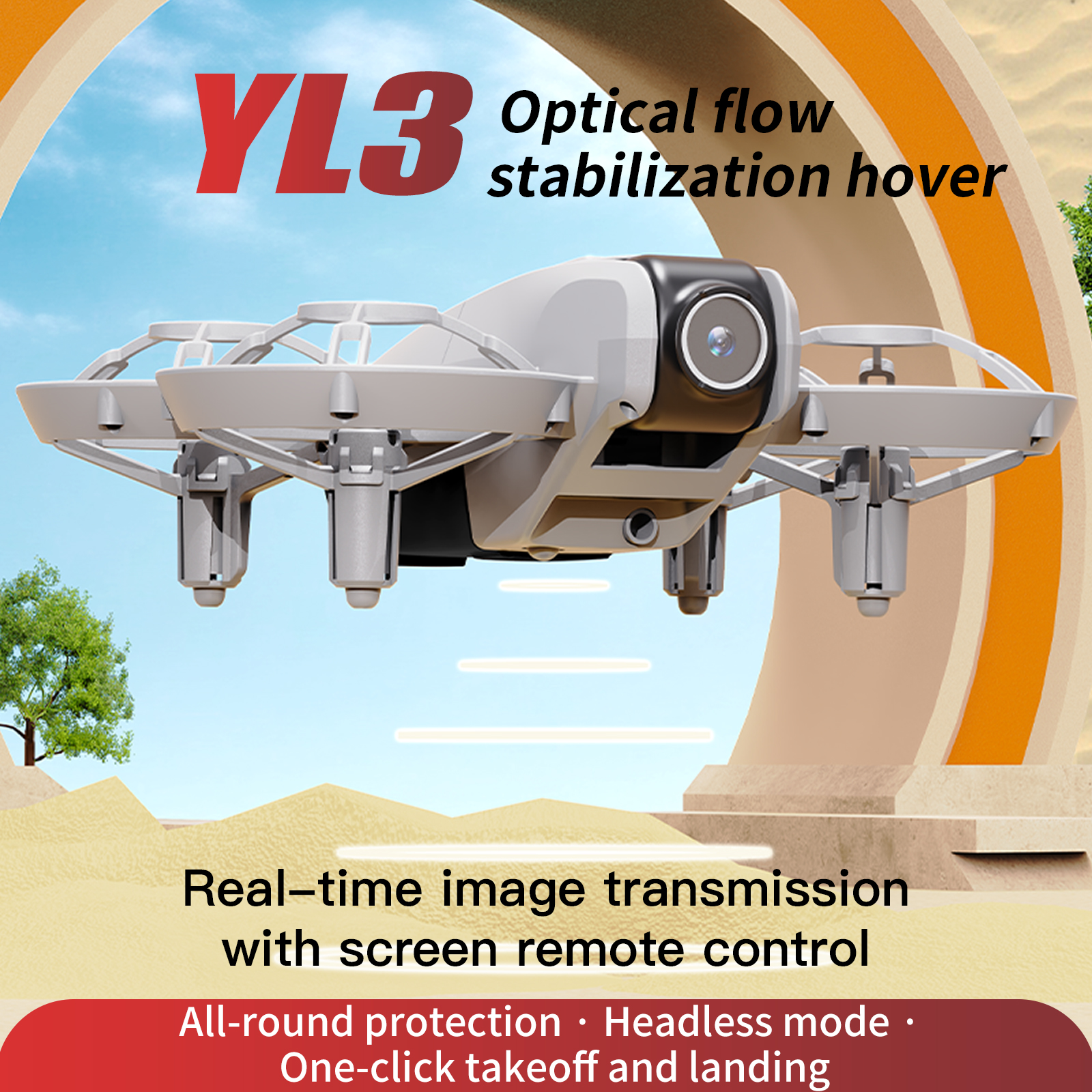 YL3 Remote-Controlled Drone wi - Drone Controller Screen บทวิจารณ์และราคา