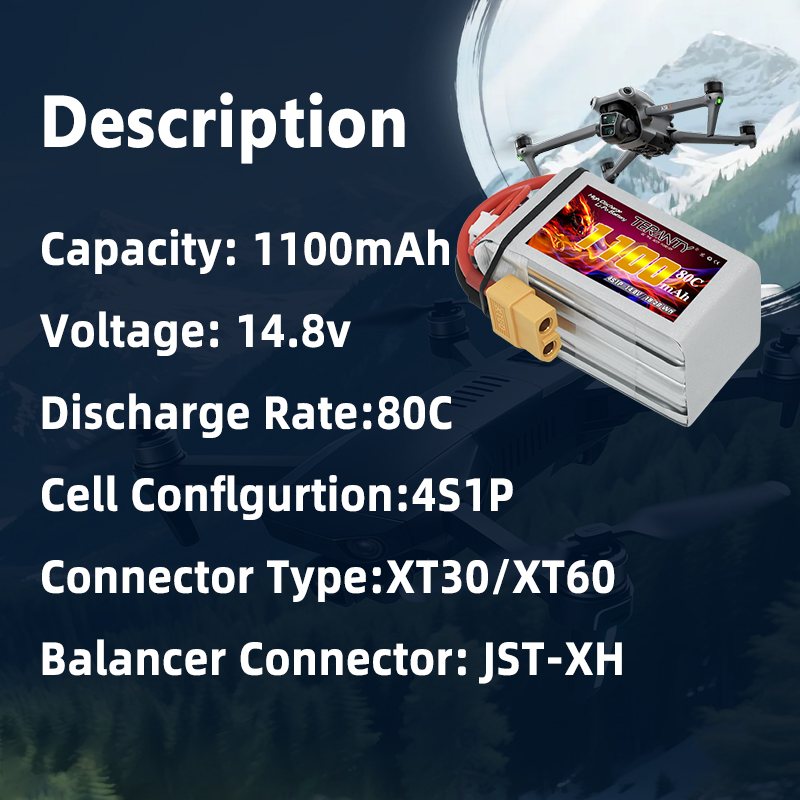 TERANTY 4S 1100mAh 80C/160C Li - Drone Power Bank บทวิจารณ์และราคา
