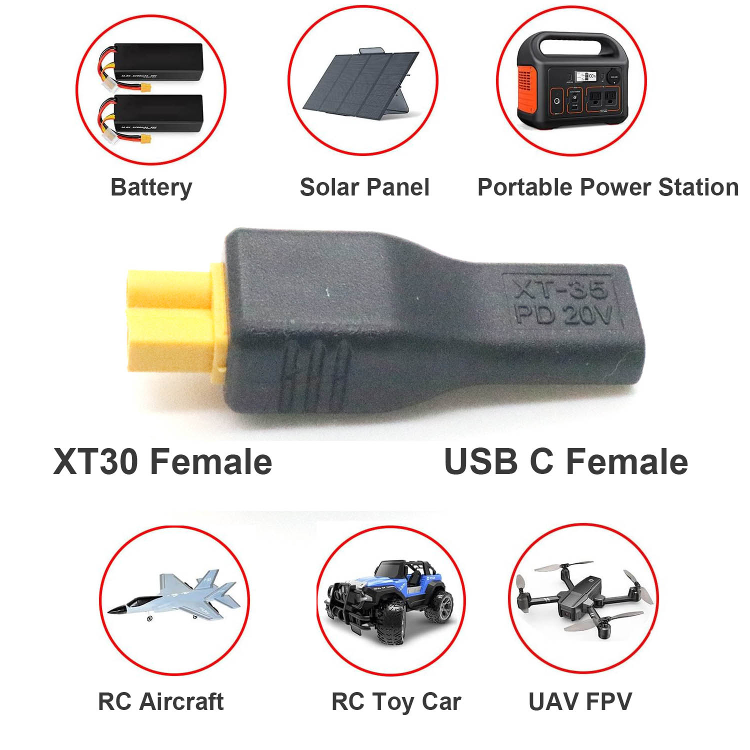 1pc USB Type C Female Input to - Drone Power Bank บทวิจารณ์และราคา