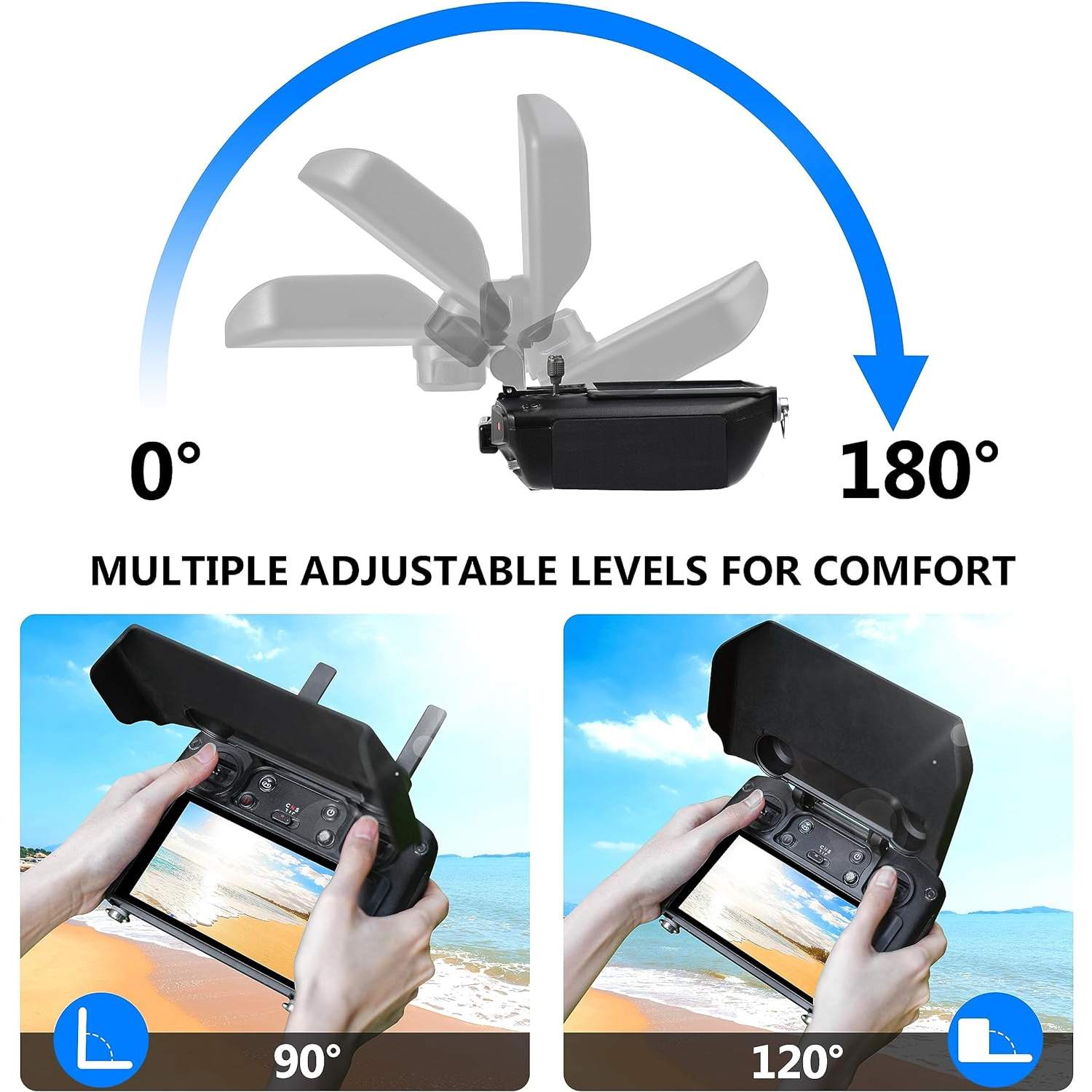 2-in-1 Sun Hood & Joystick Cov - Drone Joystick Cover บทวิจารณ์และราคา