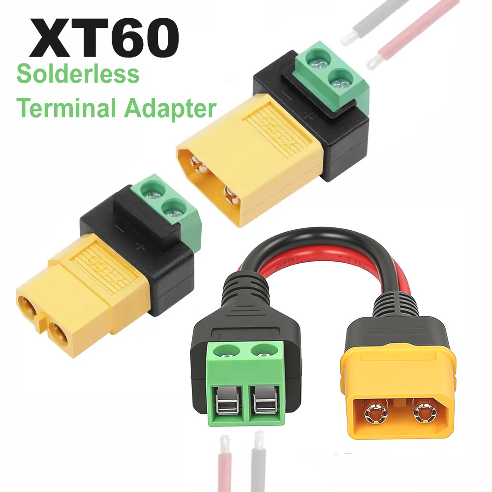 Solderless 2 Pin to XT60 Male  - Drone Solar Charger บทวิจารณ์และราคา