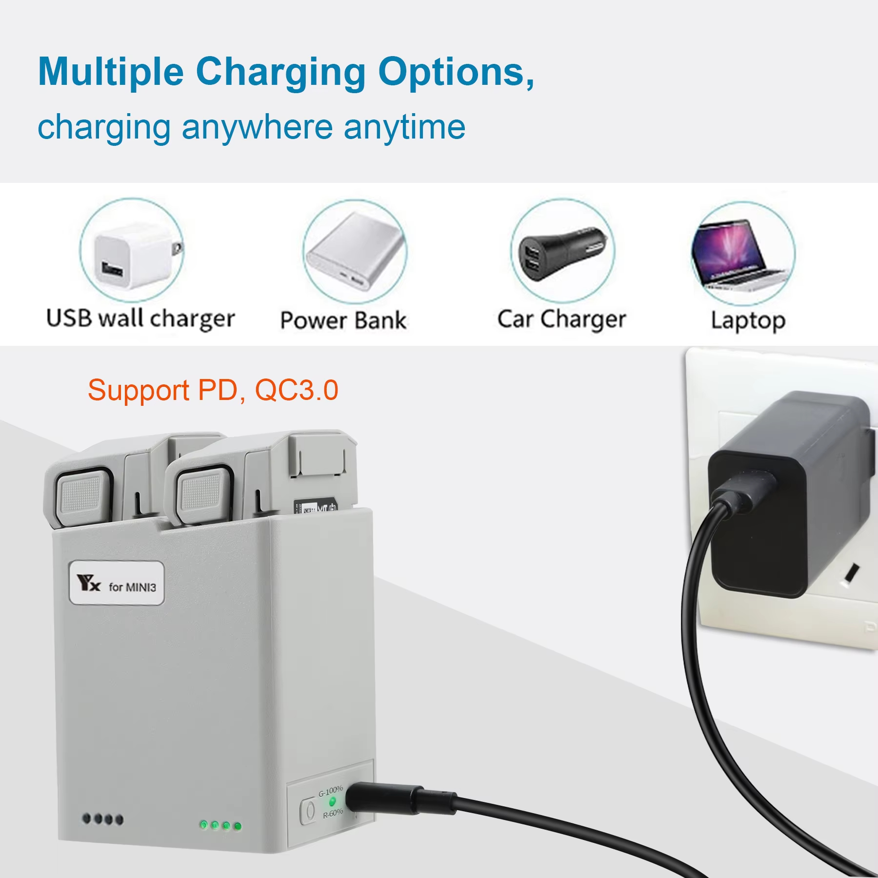 For DJI Mini 3Pro/4Pro Battery - Drone Power Bank บทวิจารณ์และราคา